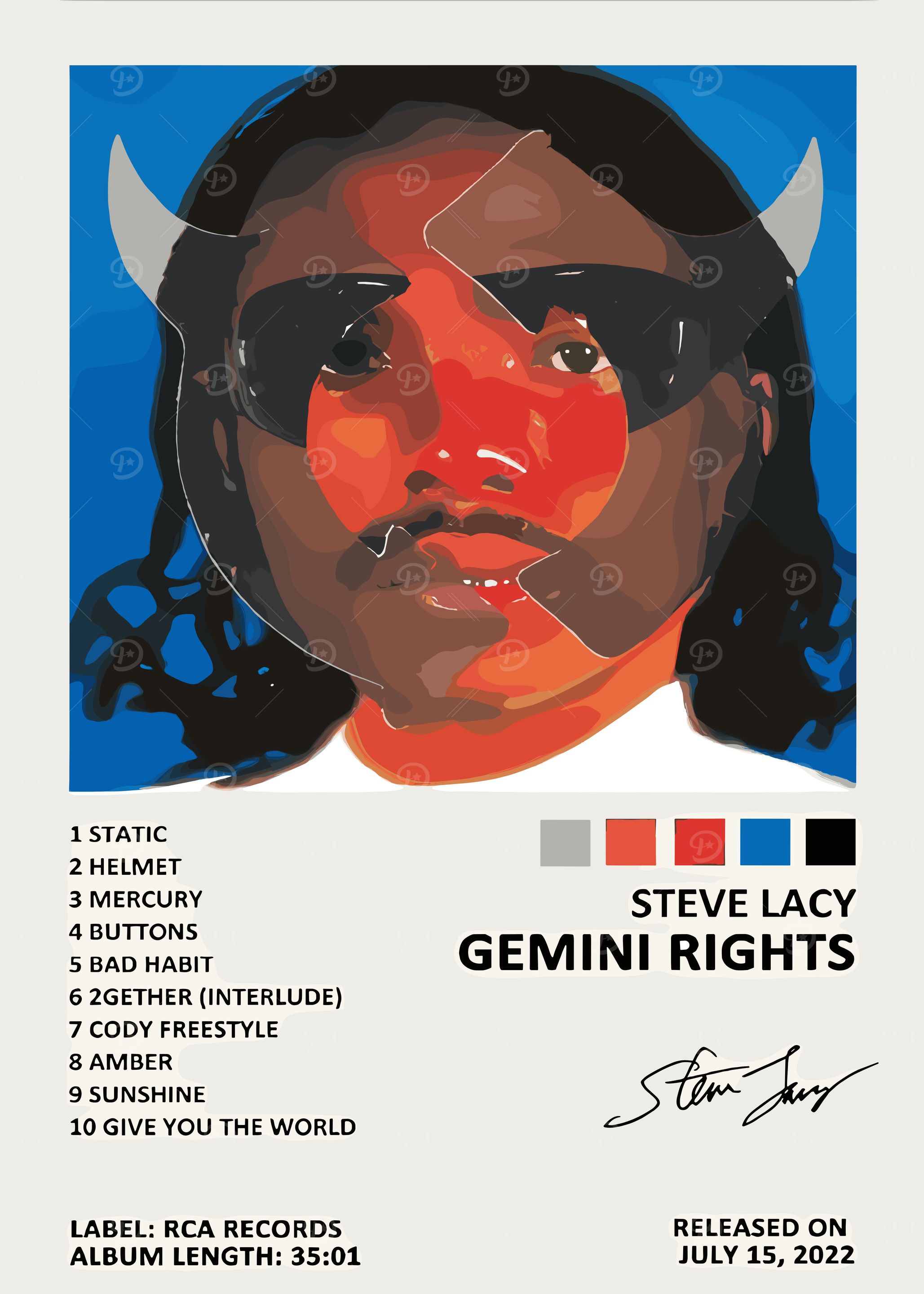 Steve Lacy Gemini Rights Album Cover