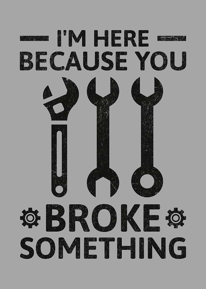 I'm Here Because You Broke Something Funny Mechanic