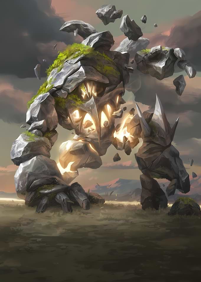 Stone Golem Fantasy Art