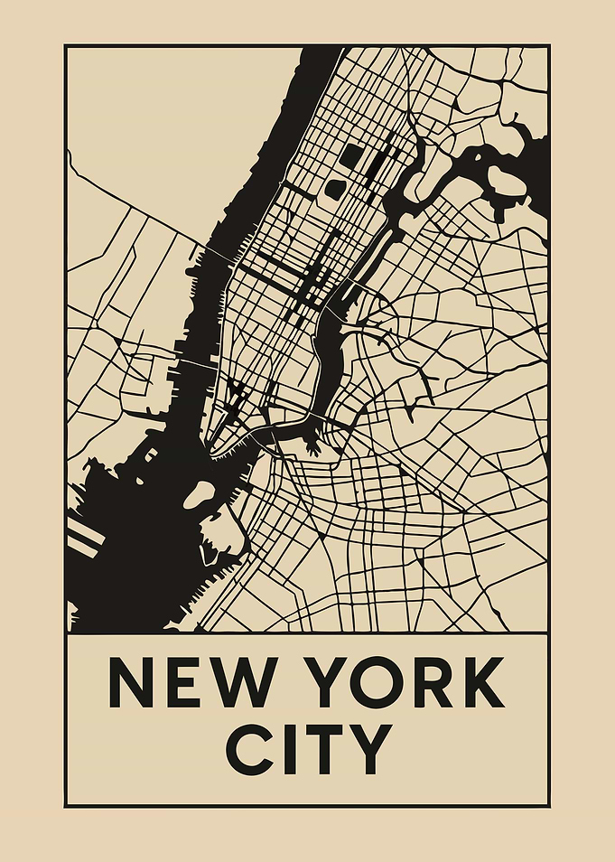 New York City Map Art