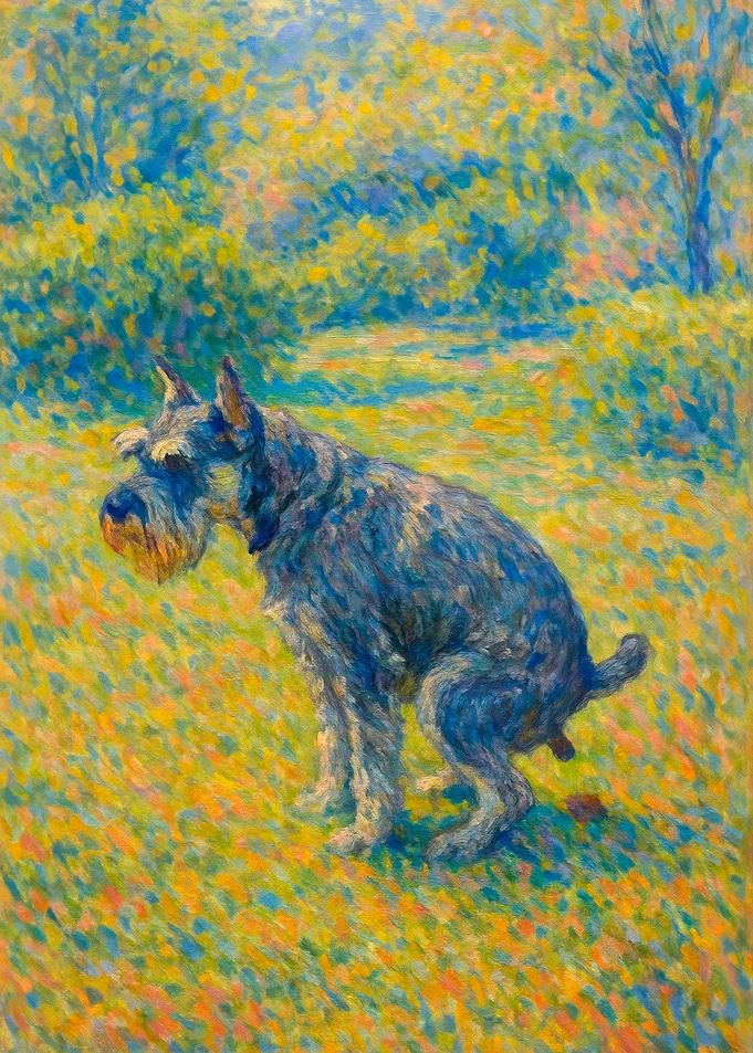 Funny Schnauzer Dog