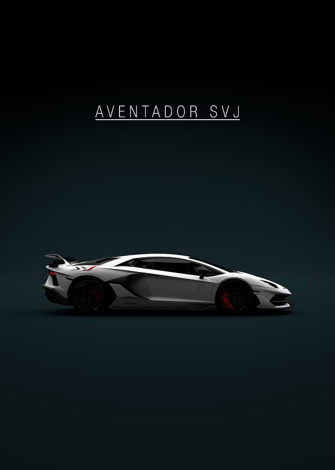 Lamborghini Aventador SVJ - White
