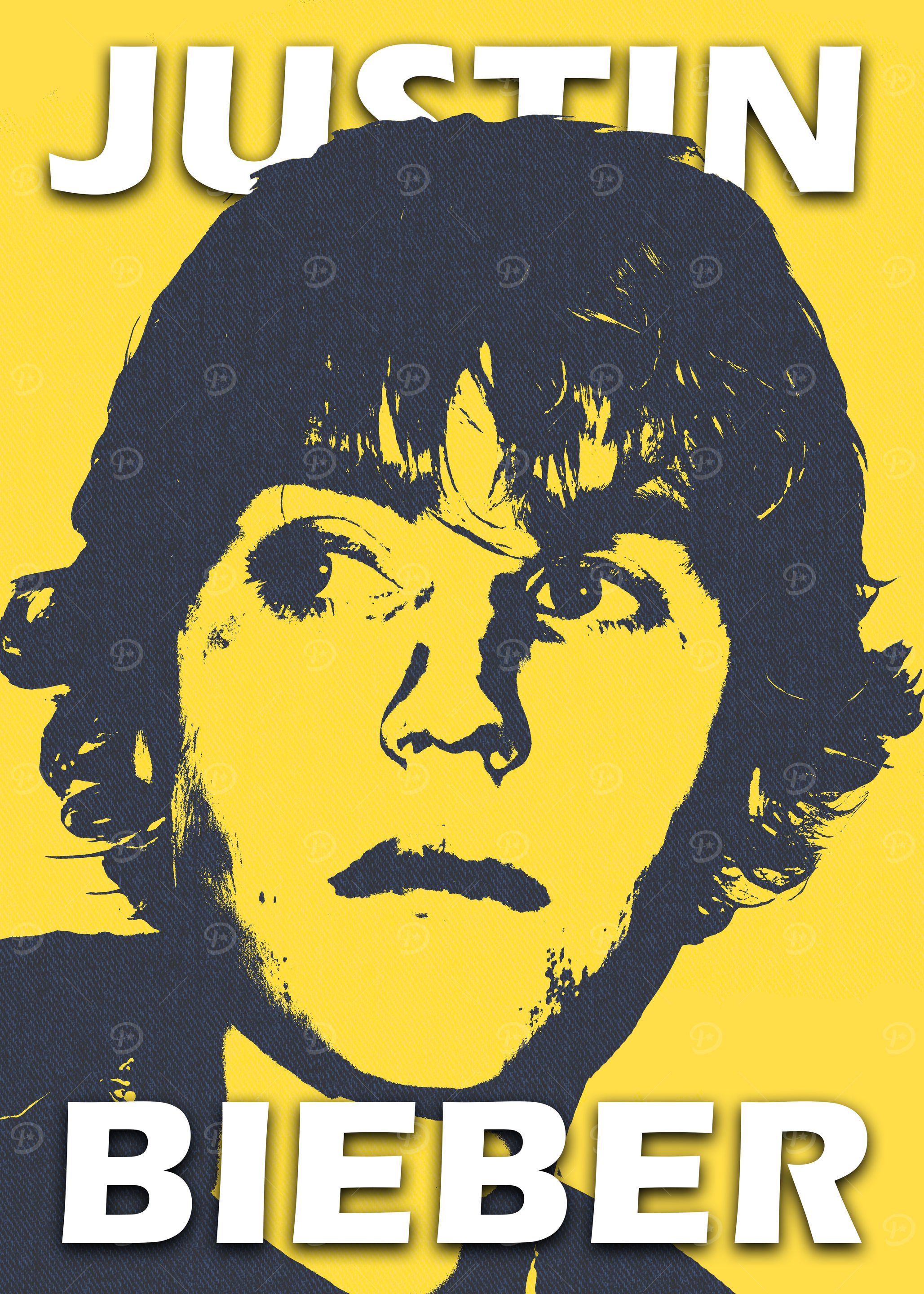 Justin Bieber Pop Art Portrait
