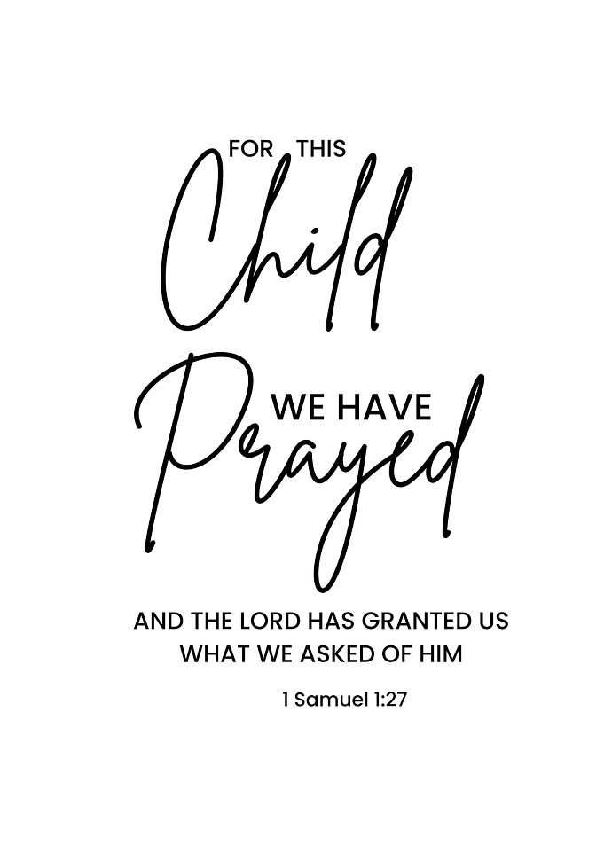 For This Child We Have Prayed