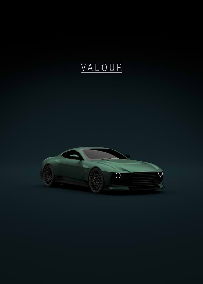 Aston Martin Valour Green Car