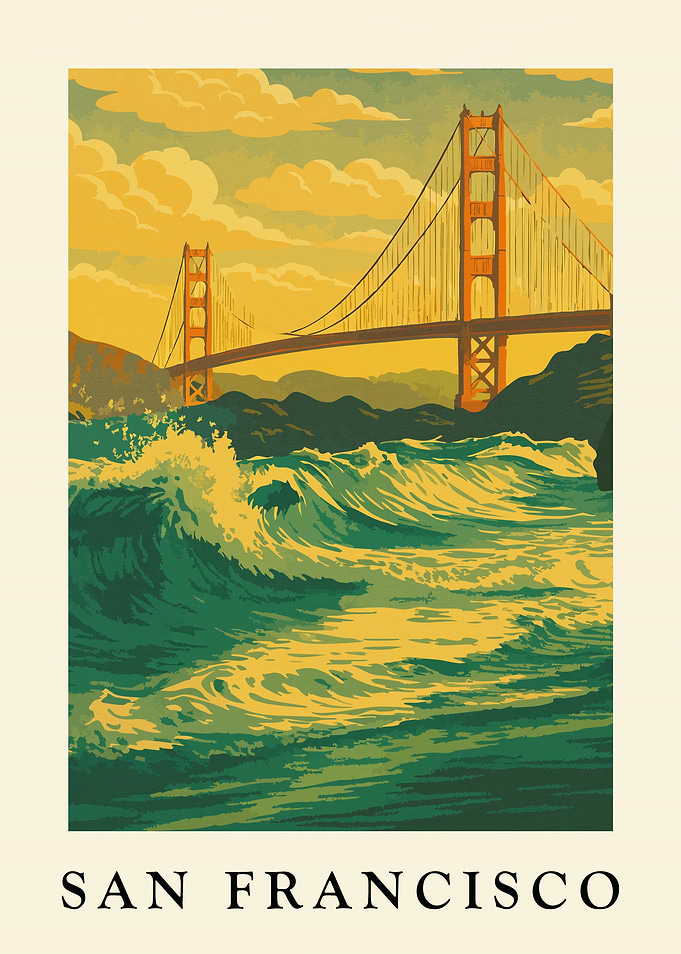 San Francisco Golden Gate Bridge Poster
