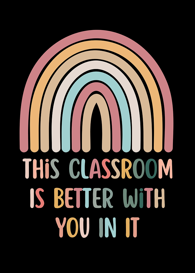Classroom Rainbow Poster