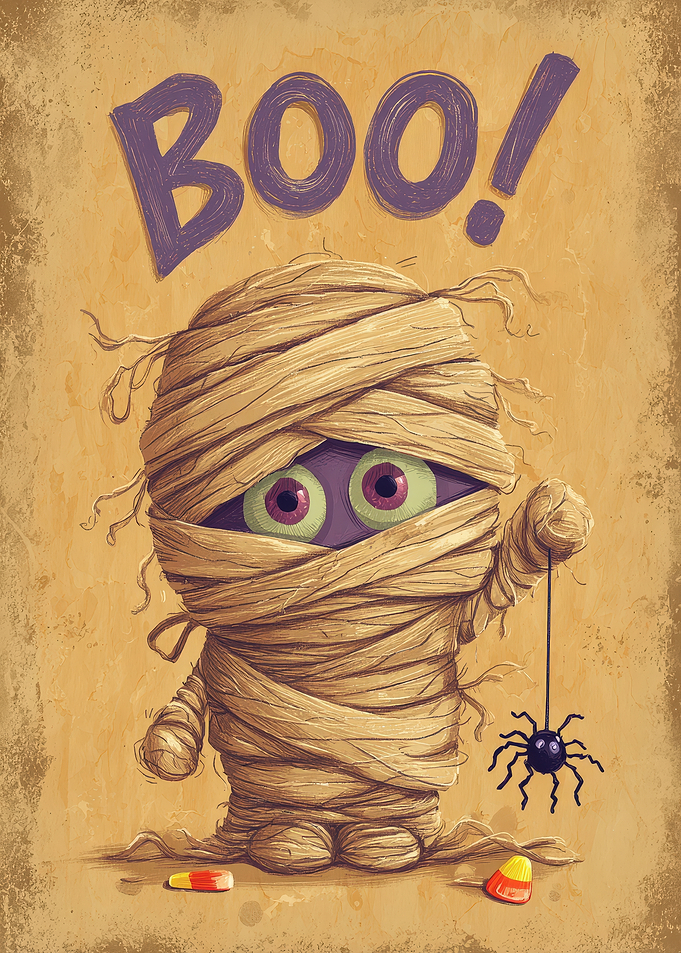 Cute Halloween Mummy