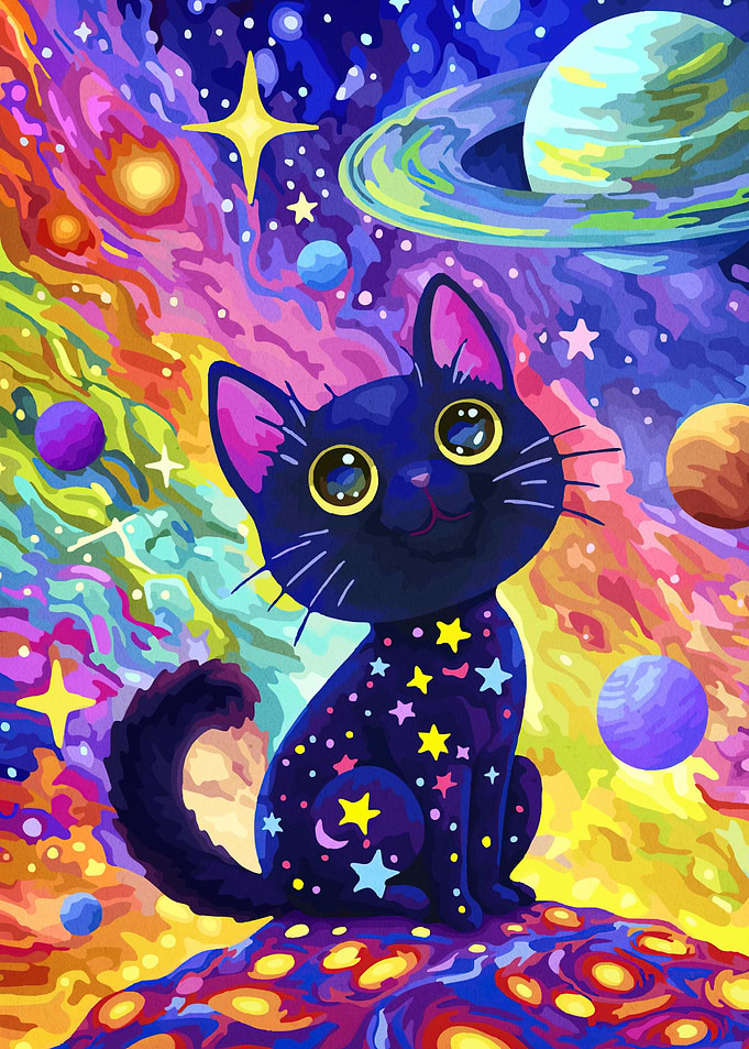 Cosmic Cat Space Animal