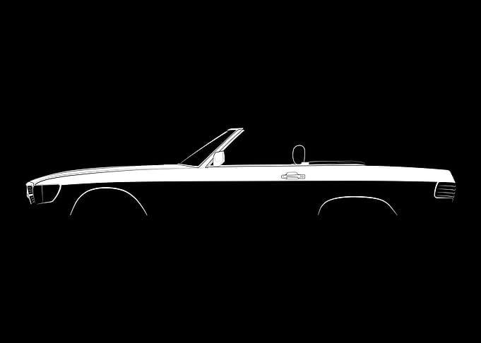 SL Roadster (R107) Silhouette