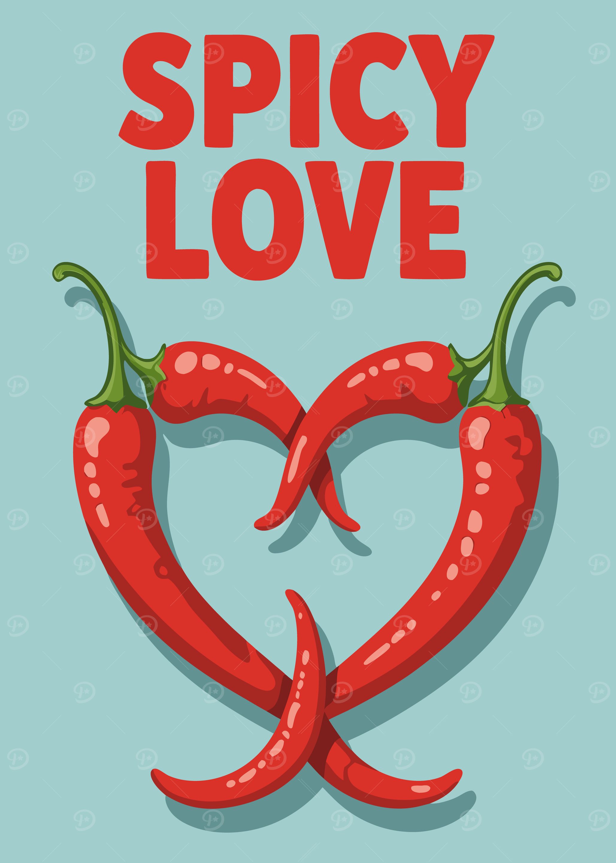 Spicy Love with Chili Peppers