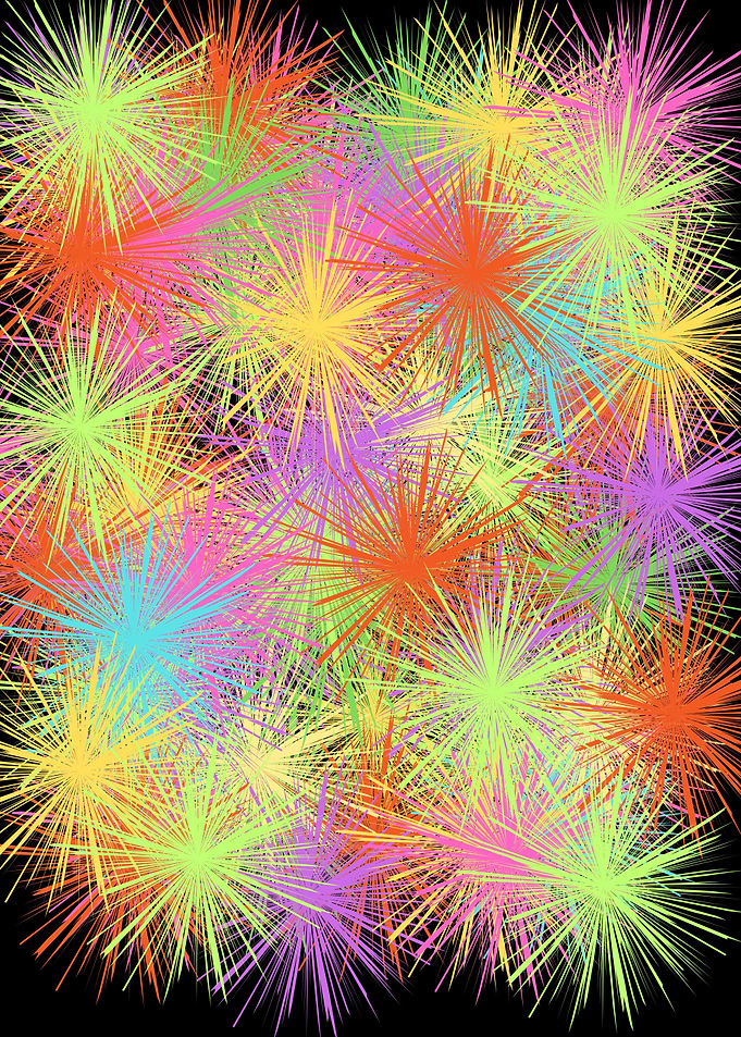 Colorful Starbursts