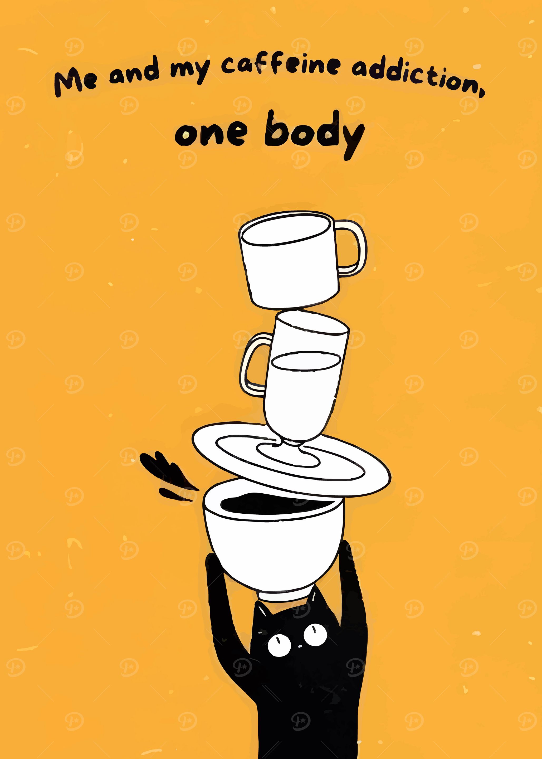 Caffeine Addiction Cat