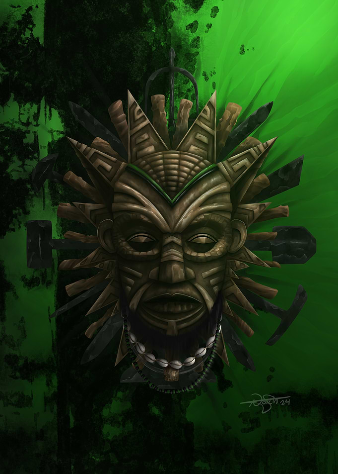 Ogun Tribal Mask