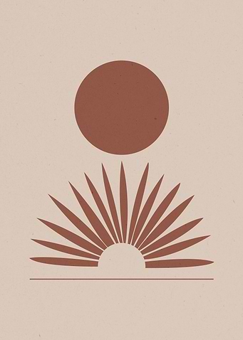Minimalist Sun and Moon