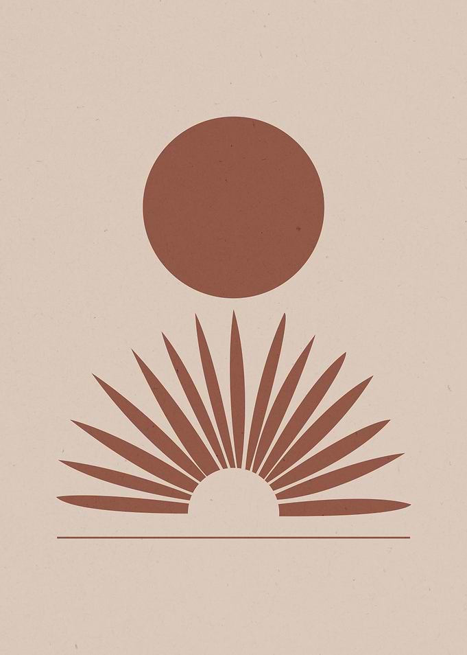 Minimalist Sun and Moon