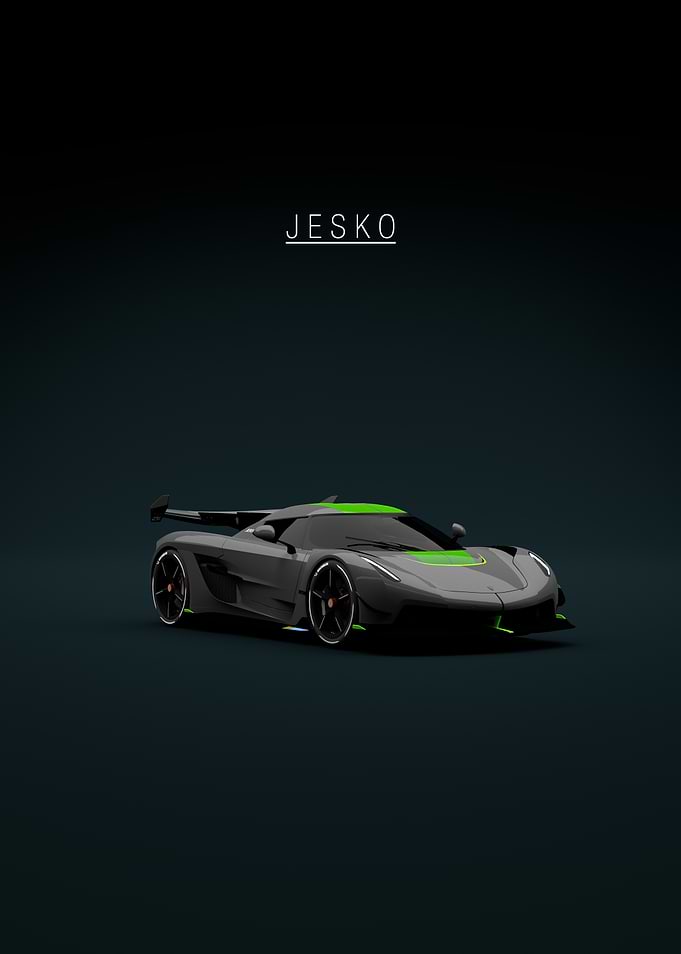 Koenigsegg Jesko Grey - Front