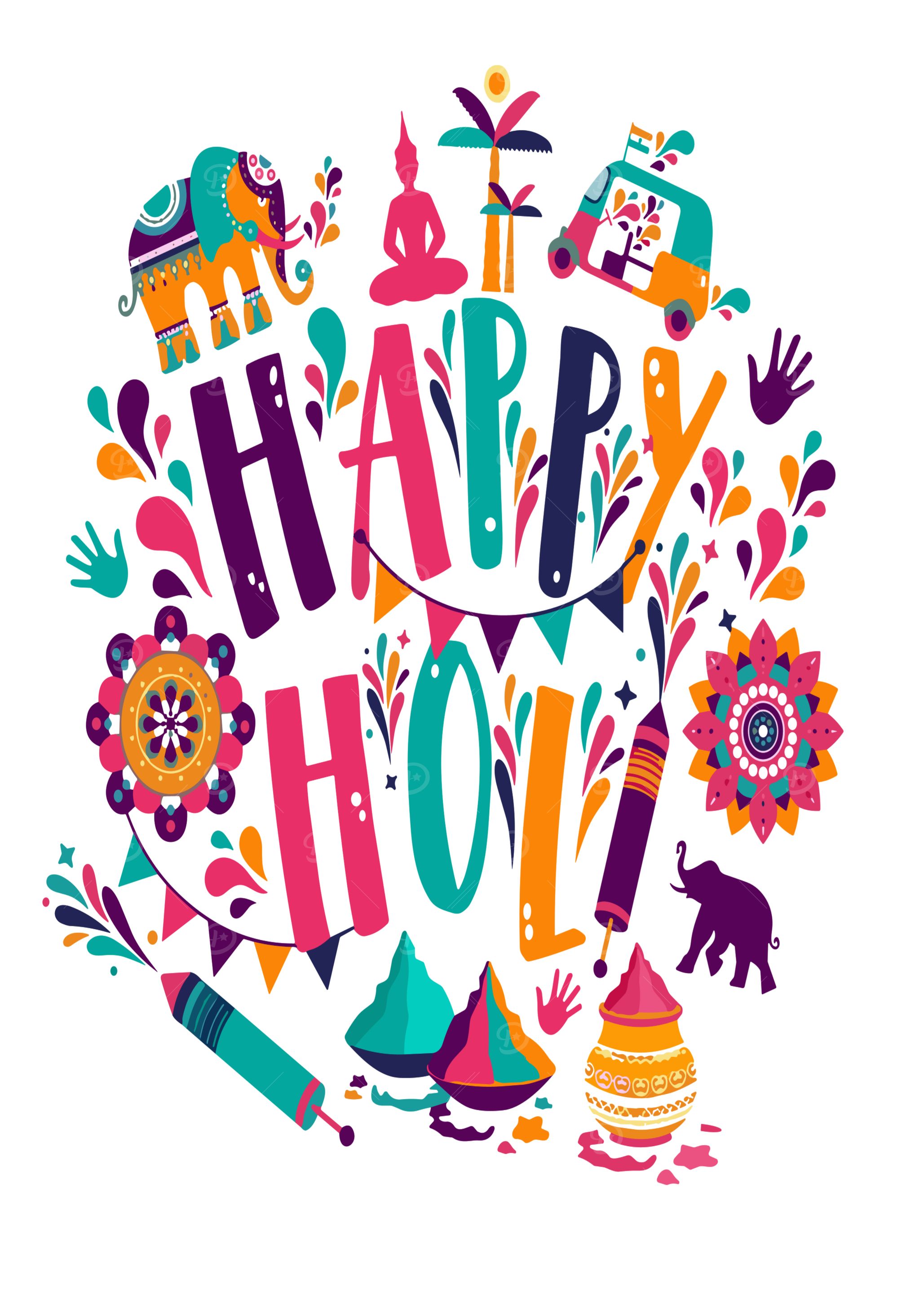 Happy Holi Colorful Celebration Design
