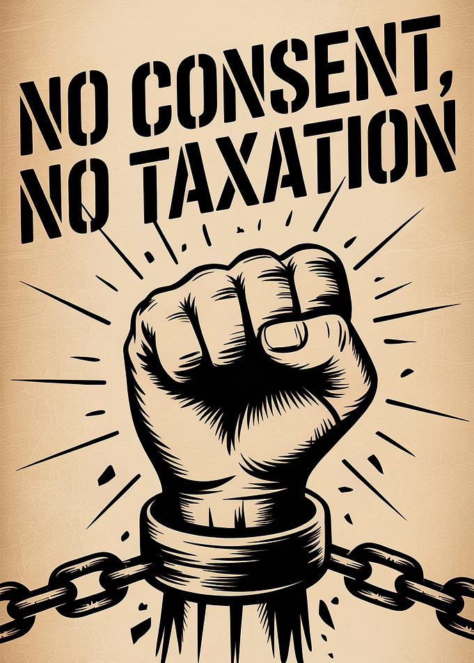 No Consent, No Taxation Poster