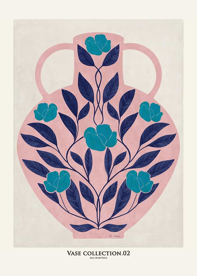 Floral Vase Collection.02 Art Print