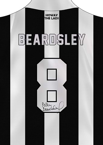 Peter Beardsley #8 Newcastle Jersey
