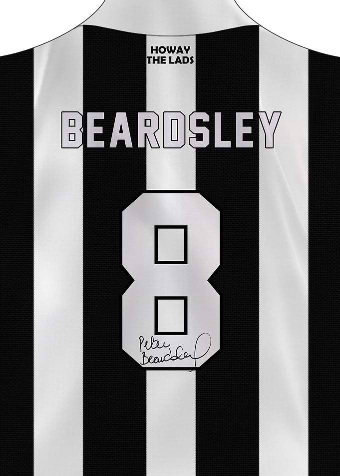 Peter Beardsley #8 Newcastle Jersey