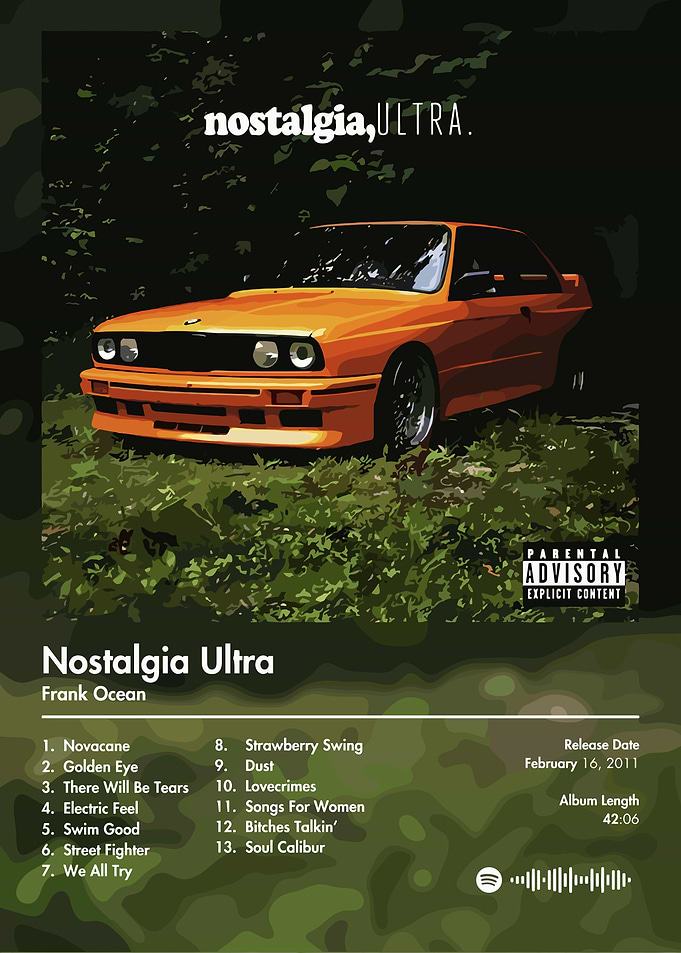 Frank Ocean Nostalgia Ultra Album