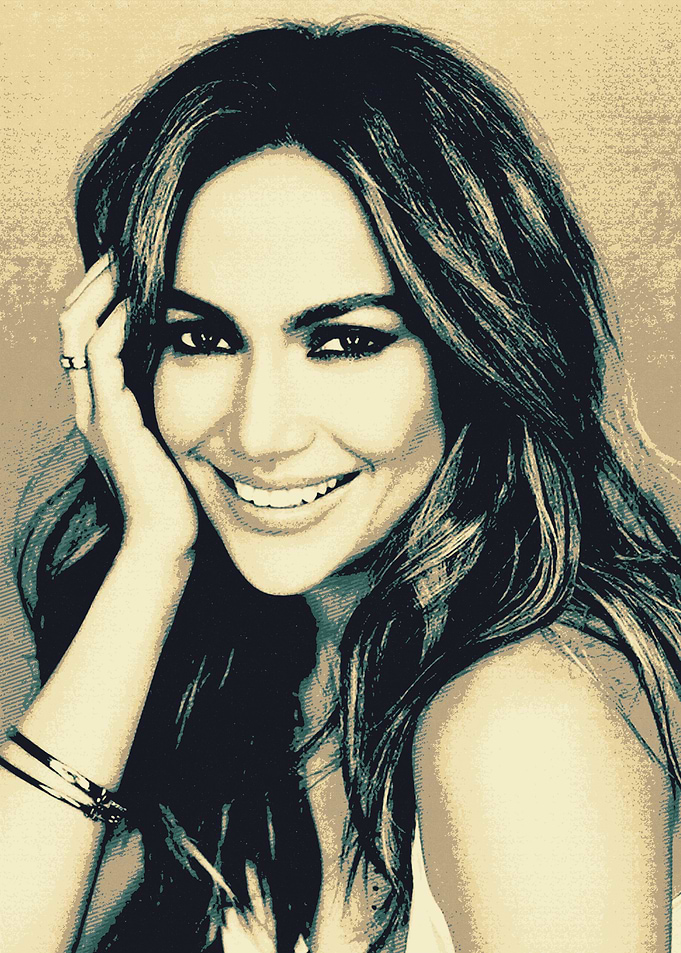 Jennifer Lopez Smiling Woman Portrait
