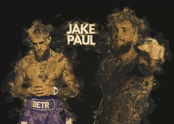 Jake Paul Boxing Portrait