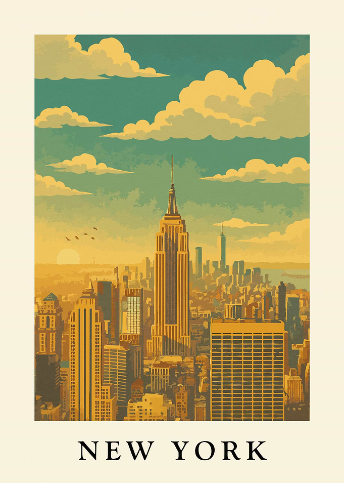New York City Skyline Art Print