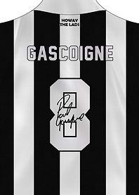 Paul Gascogne Gazza Football Newcastle Shirt Number 8