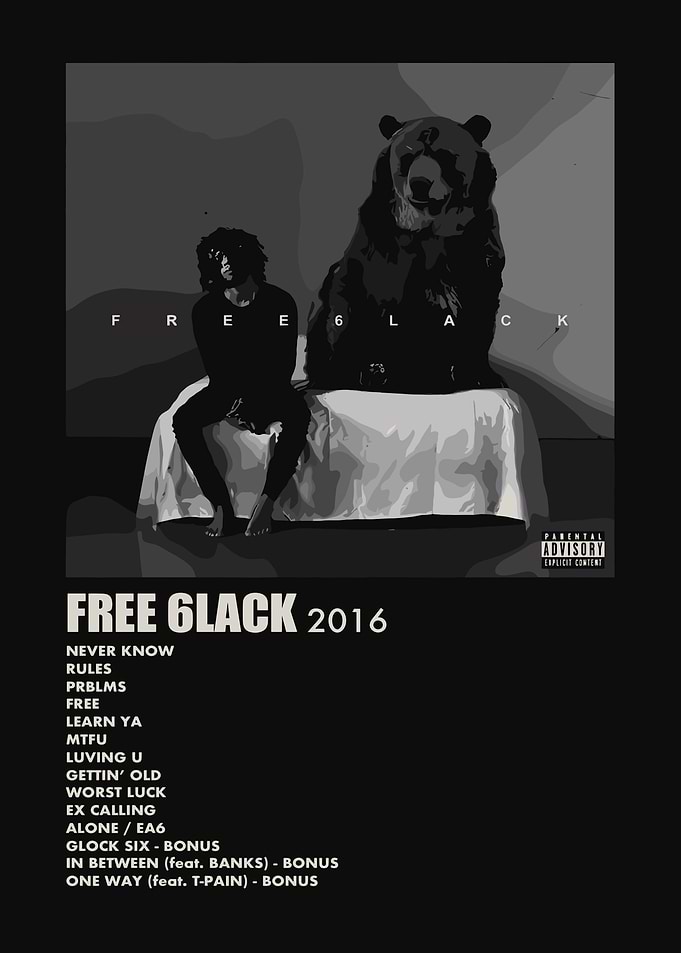 Free 6lack Album Cover
