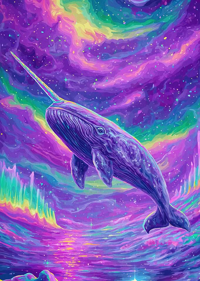 Narwhal Aurora Borealis Sky