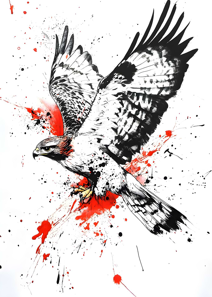 Red tailed hawk