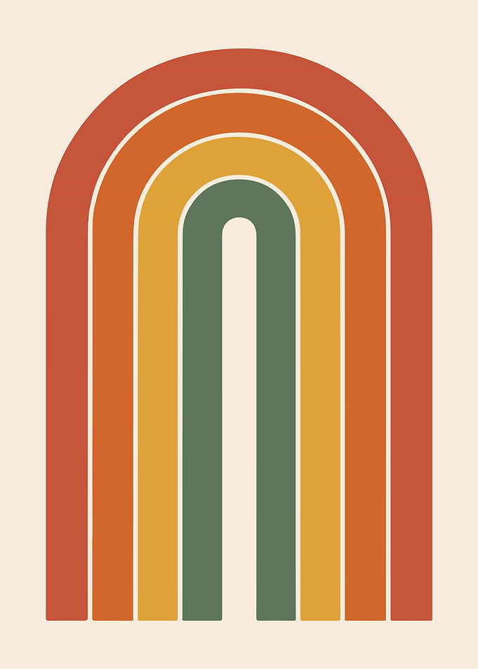 Retro Rainbow Arch