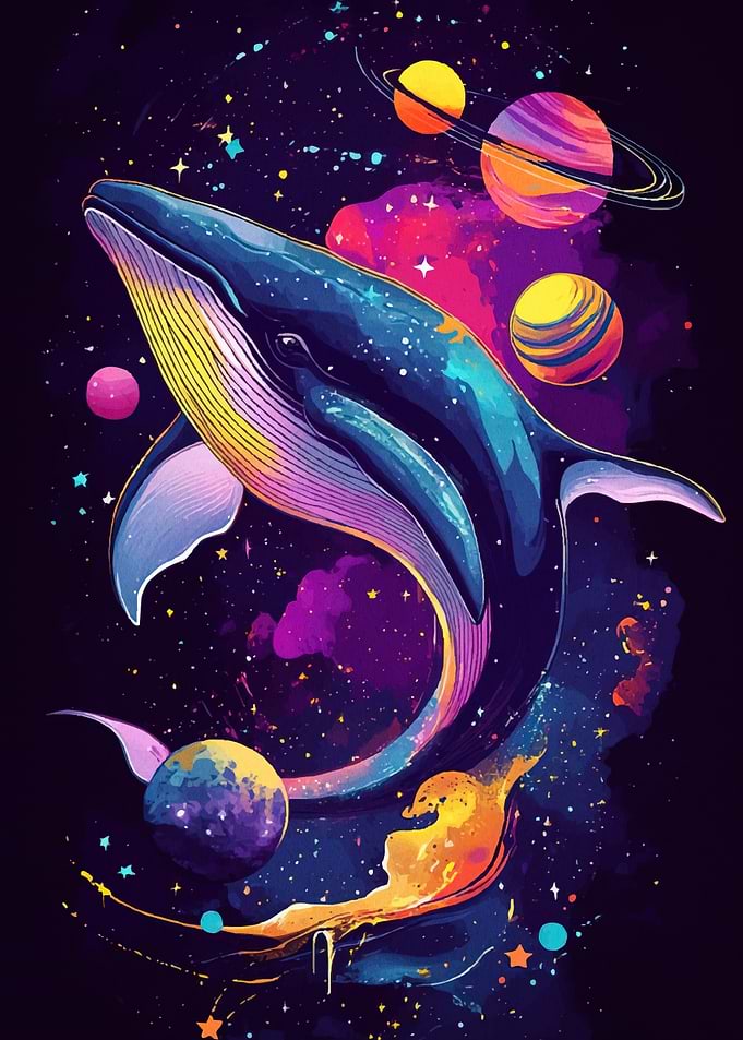 Cosmic Whale Space Animal