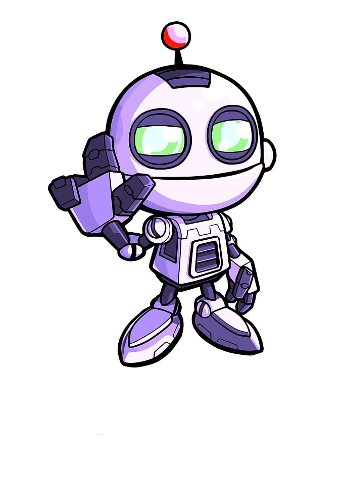 Cartoon Robot Character Illustration