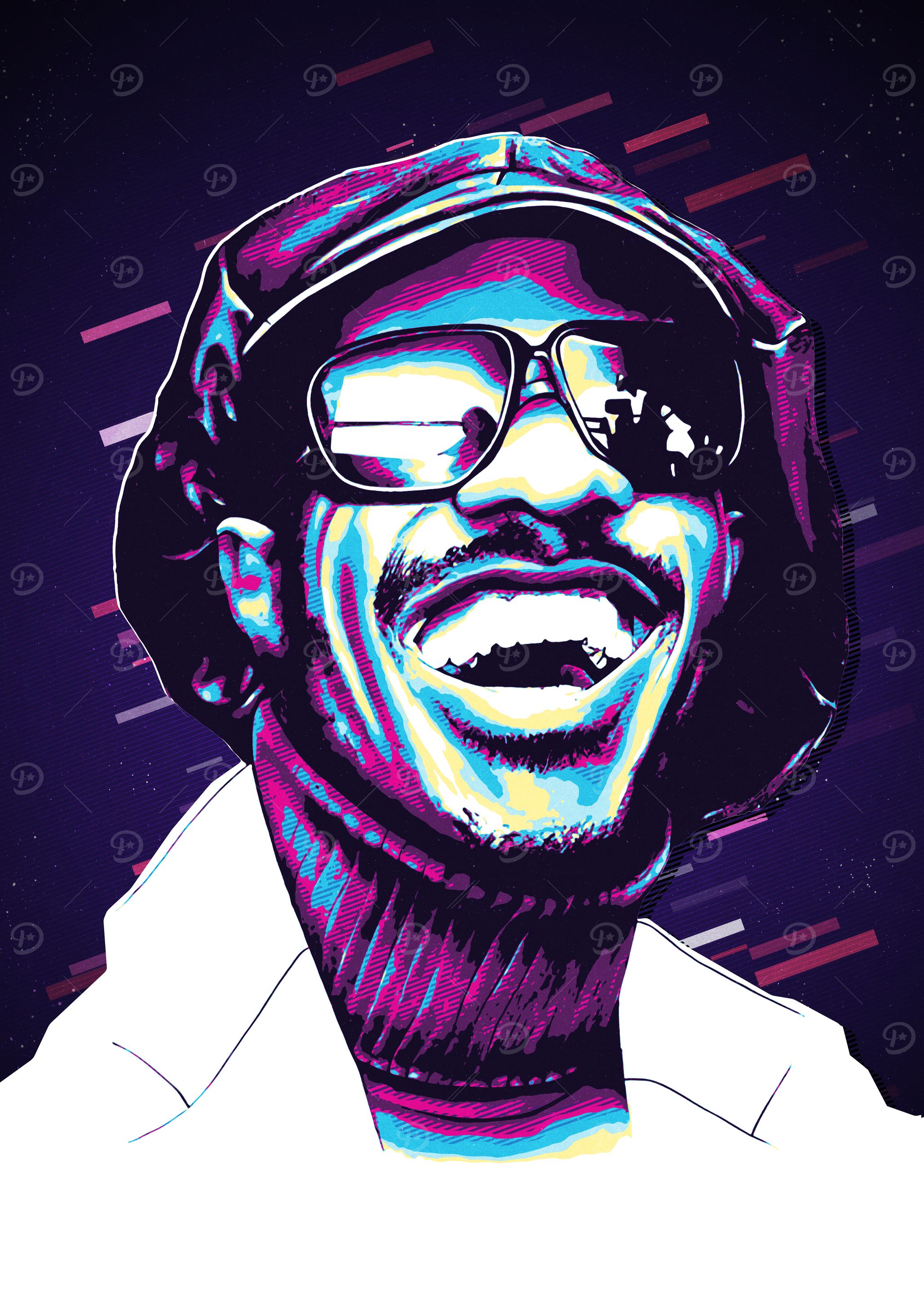 Stevie Wonder Pop Art Portrait