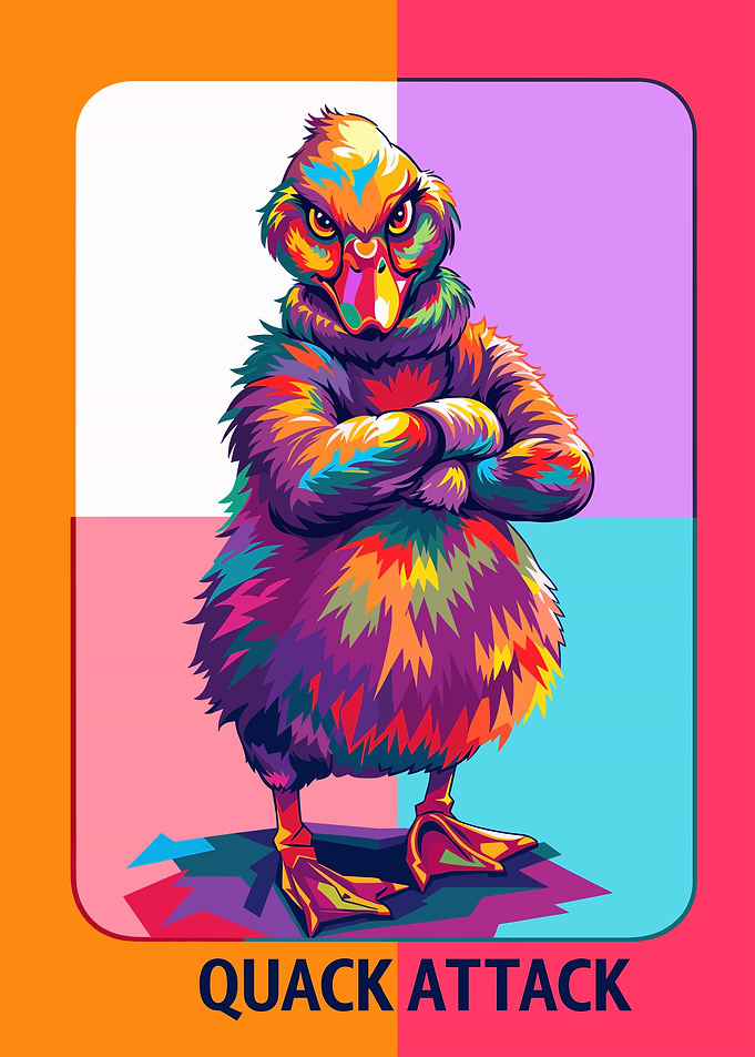 Colorful Duck with Attitude