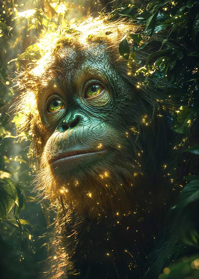 Orangutan in the Jungle