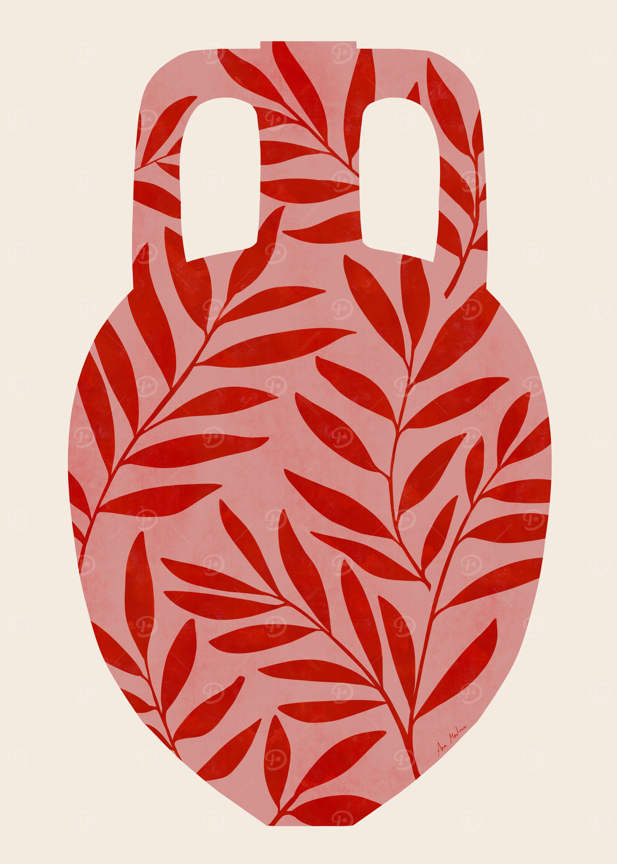 Floral Vase Illustration