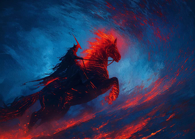 Fiery Horse and Rider
