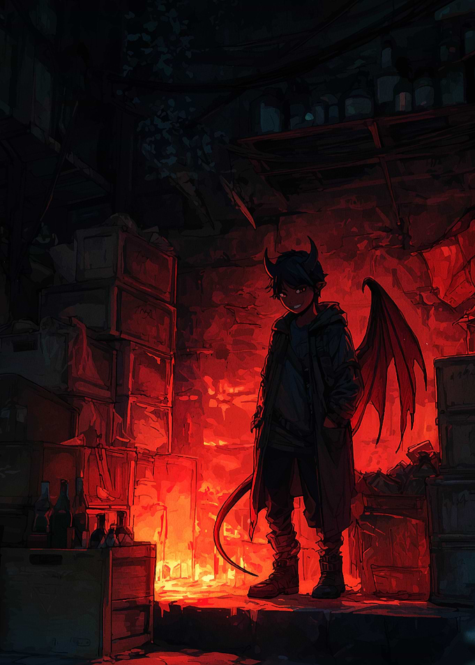 Teenage Devil in a Dark Room
