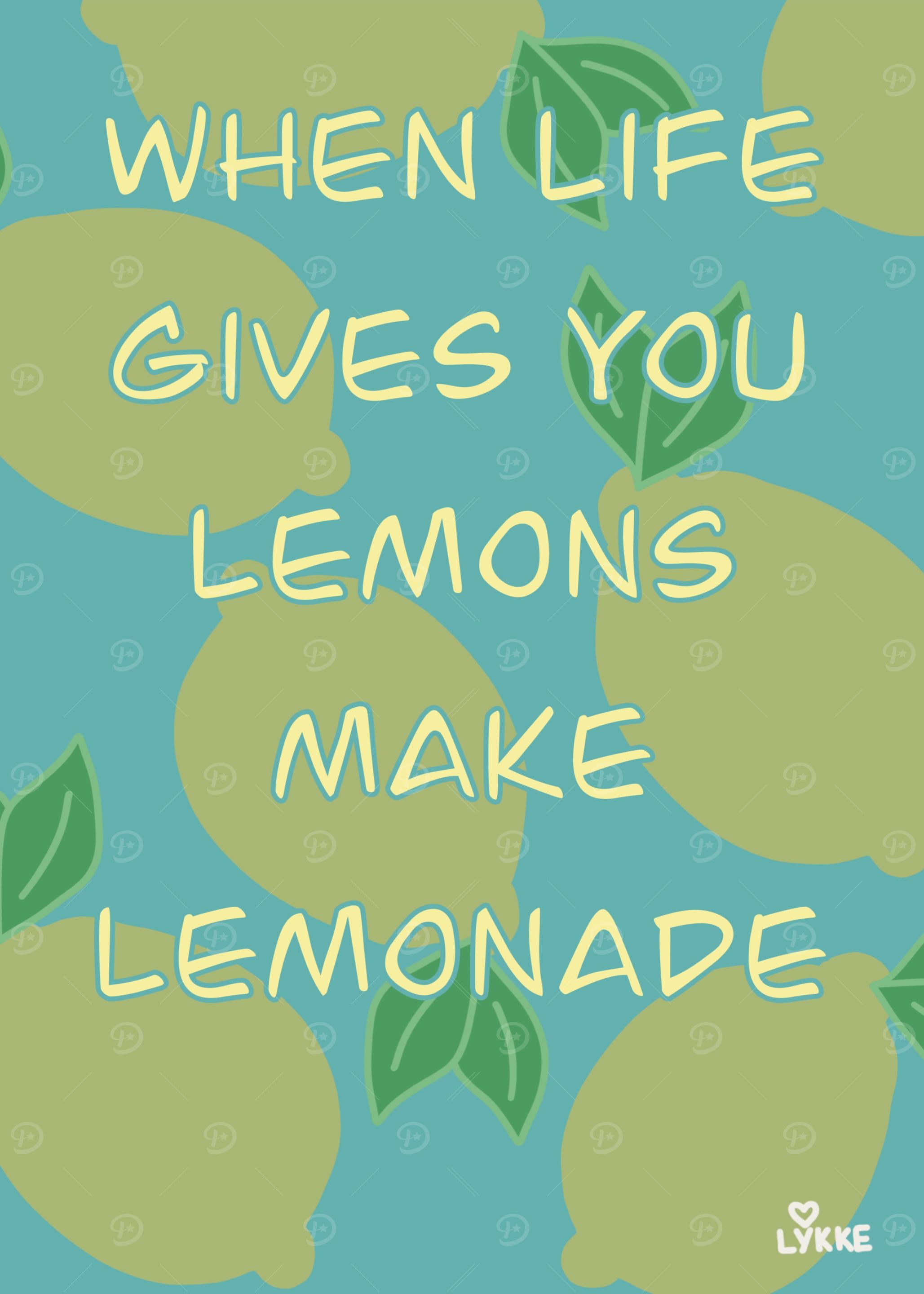 When life gives you lemons art