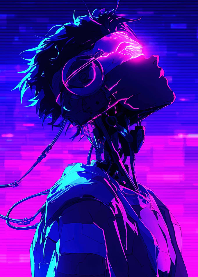 Cyberpunk Cyborg Portrait