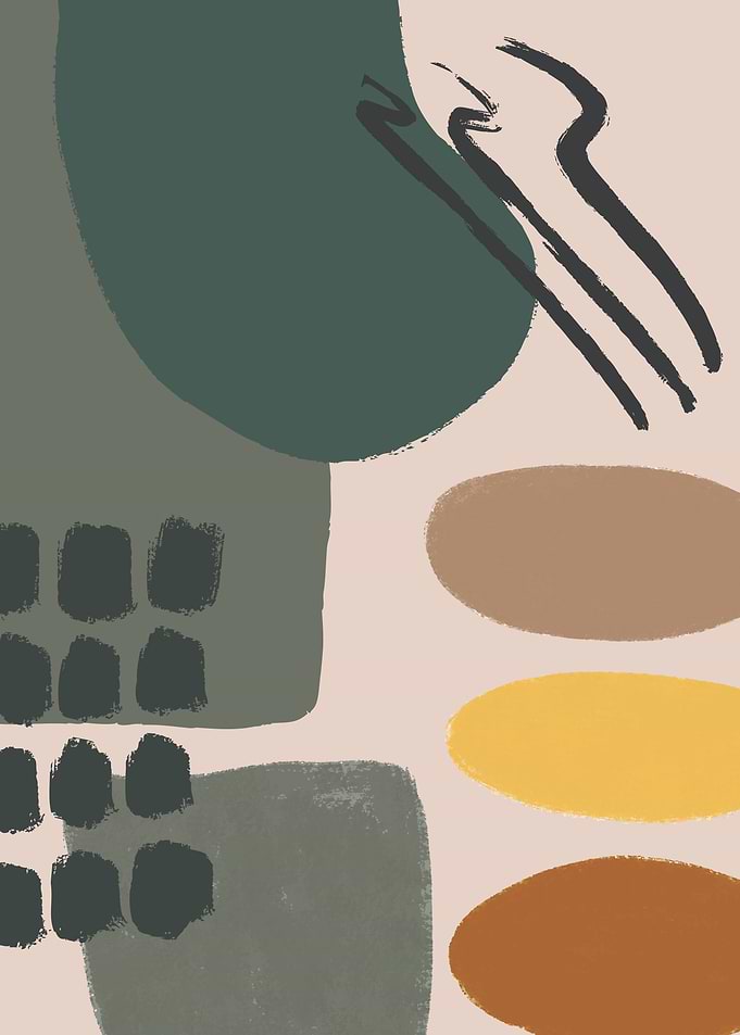 Abstract Shapes in Earthy Tones