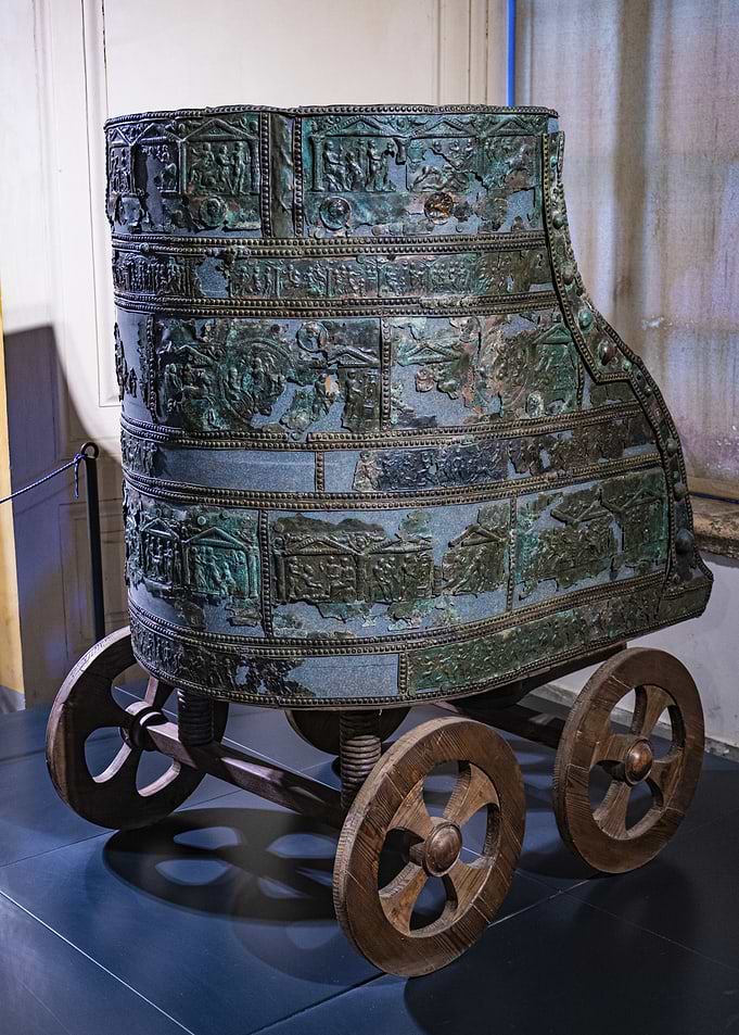Ancient Siege Engine Replica on Wheels