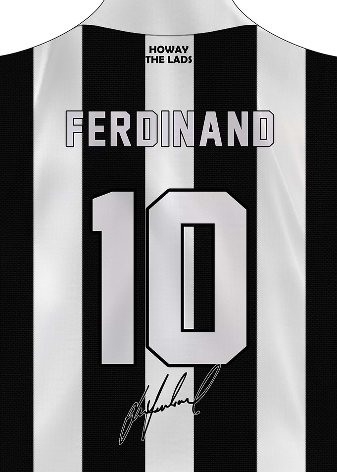 Les Ferdinand Newcastle 10 Football Jersey