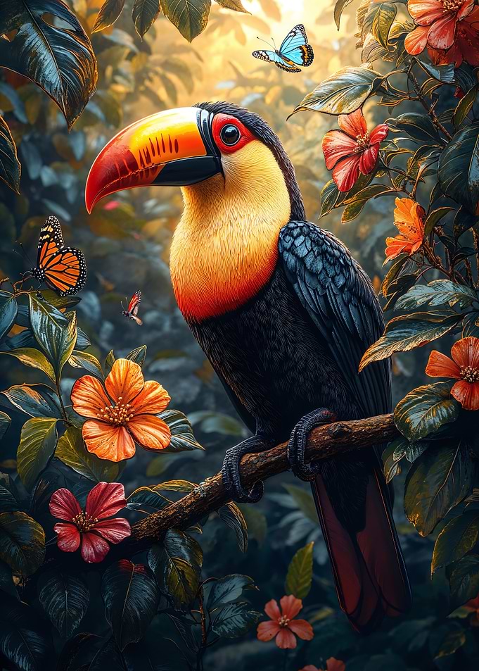 Toucan in a Tropical Paradise
