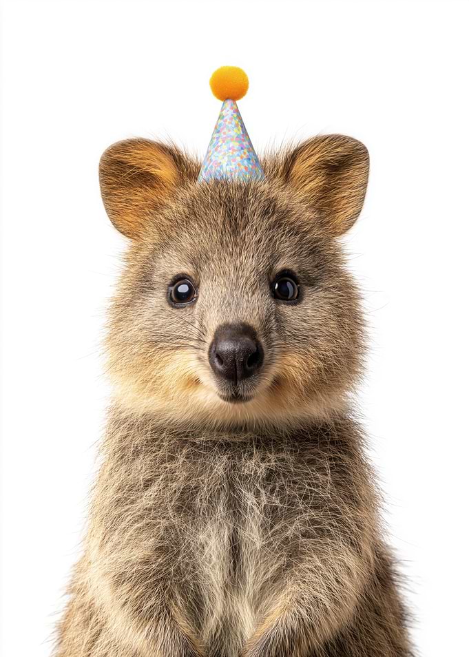 Cute Quokka with Party Hat